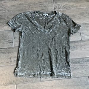 Lucky brand green burnout t-shirt